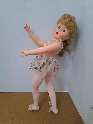 Vintage Doll 18  Ballerina Fully Jointed Posable 17 VW Valentine • $35