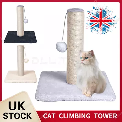 £10.89 • Buy Cat Scratch Post Scratching Post Climbing Tower Kitten Cat Post Tree Scratcher