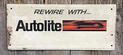 Vintage Autolite Spark Plugs Gas Service Station Display Rack Advertising Sign • $125