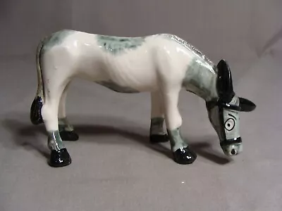 1 Vintage Ceramic Gray & White HORSE MULE Figurine • $15