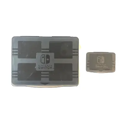 🔥Official Nintendo Switch Case 4 Game Cartridge Holder Black +MicroSD Card Case • $6.25