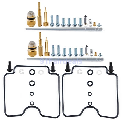 $12.95 • Buy 2 Sets For Yamaha V-Star 1100 XVS1100 1999-2009 Carburetor Repair Kit Air Screw