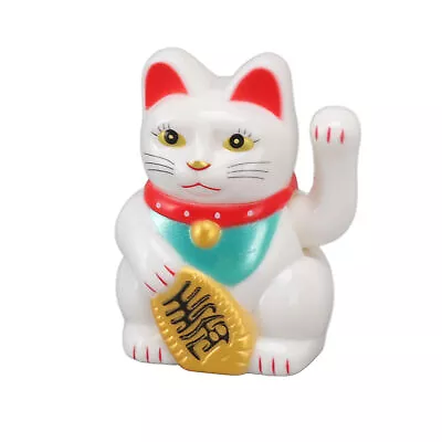 Chinese Cat Decoration Energy Saving Chinese Lucky Cat Solar Waving Arm • $16.38