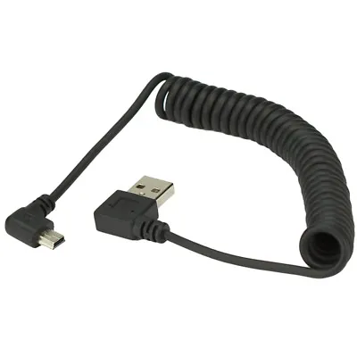 USB 2.0 Male To MINI USB 2.0 Male 90 Degree Angle Retractable Data Charger Cable • $2.99