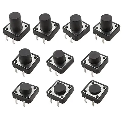 12 X 12 X 4.3mm - 15mm Momentary Tactile Push Button Miniature Micro PCB Switch • $8.97