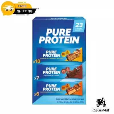 Pure Protein Bars Gluten Free Chocolate Variety Pack (23 Ct.) • $40.50