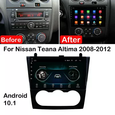 9  Car Android 10.1 Radio Player GPS Navigation For Nissan Altima Teana 2008-12 • $143