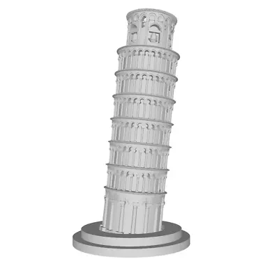 Leaning Tower Of Pisa Italy Bell Italy 3D Printed Architectural Model • $24.99