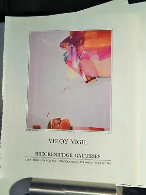 Veloy Vigil  Art Pieces Vtg Orig  1987-2 Advertisement • $17.03