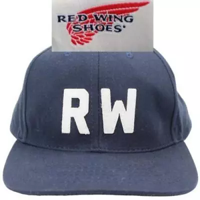 Redwing Boots Baseball Hat Shoe Company Navy Blue Rw Sewn Felt Letters 1905 Snap • $31.50