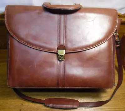 Used Georgetown Leather Design Office / School Briefcase Bag • $59.99