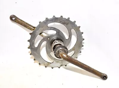 Schwinn Mead Pathfinder Bicycle * SKIP TOOTH CRANKSET * Rat Rod 26  Bike Part • $21.95