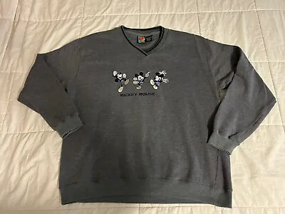 Vintage Men’s Disney Unlimited Jerry Leigh Mickey Mouse Pullover Sweatshirt L • $15.99
