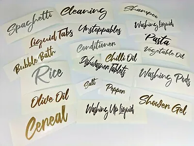 £1.90 • Buy Vinyl Decal Label Sticker Name Storage Box Jars Bottles Containers Mrs Hinch (2)