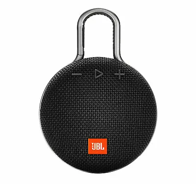 JBL Clip 3 Black Portable Bluetooth Speaker • $39.95