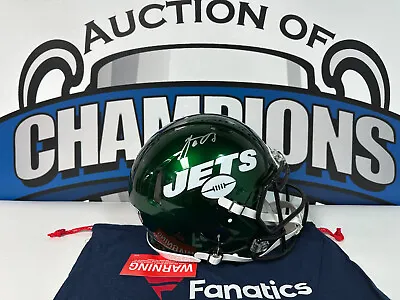 Aaron Rodgers Signed Autographed Jets Full Size Authentic Speed Helmet Fanatics • $1399.99