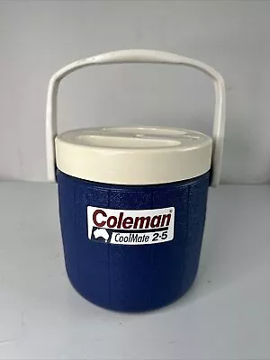 COLEMAN Coolmate 2.5L Blue Plastic Drinks Cooler Picnic Caravan • £18