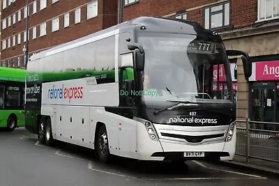 T306 6x4 Coach Photo BV71 GYP National Express No.407 [Leicester 14.02.24]CS • £1.10