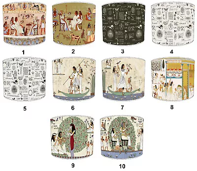 Egypt Egyptian Cabala Lamp Shades Ideal To Match Egypt Sculptures & Figurines. • £27.99