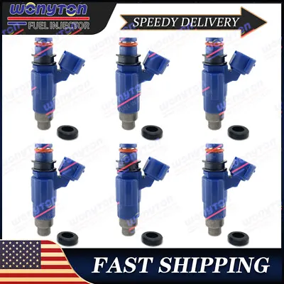 6x Yamaha 2002-2012 F200 F225 Fuel Injectors Flow Tested CDH240 69J-13761-00-00 • $38.88