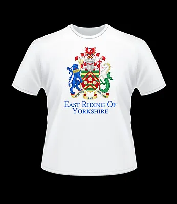 East Riding Of Yorkshire  Coat Of ArmsT Shirt XS S M L XL XXL XXXL • £12.99