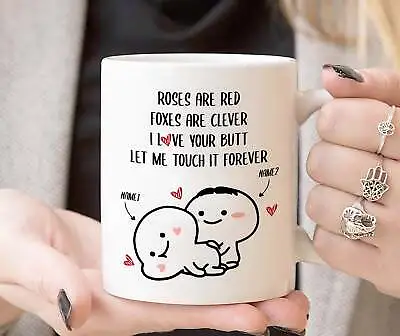 $26.99 • Buy Personalized Funny Couple Mug Husband Valentine Gift Naughty Gift For Him Cute