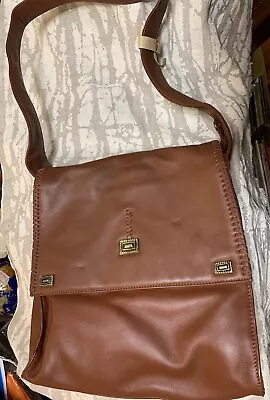 Reflexions By Montana Silversmith Leather Cross-Body Bag Man-Bag • $65