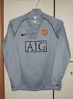 Manchester United 2007 Goalkeeper Football Shirt Jersey Player Issue Nike Kids L • $49