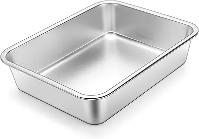 Lasagna Baking Pan 9 X 13 Inches Stainless Steel Deep Baking Dish Large Metal  • $48.41