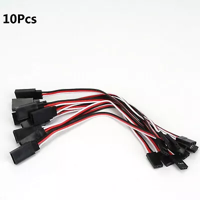 10pcs Male To Female Servo Extension Lead Wire Cable 3 Pin RC JR Cord 150mm Plug • $9.59