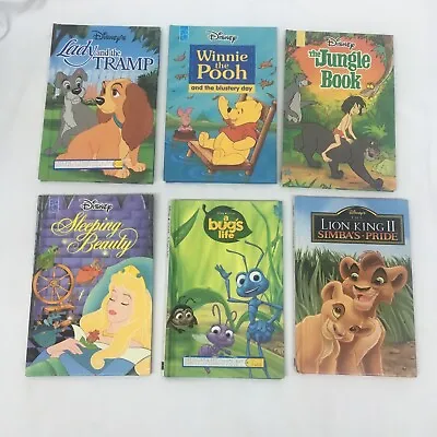 6 Vintage Walt Disney Mini Hardcover Books Lot Mouse Works Pooh Jungle Lady • $3.99