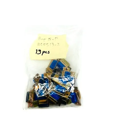 19 Pcs Amphenol 204513-2 D-Sub MIL Spec Connector 15 Pos Male Pins M24308 4-11F • $224.97