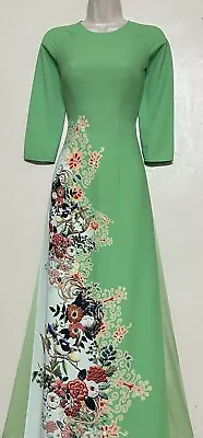 Ao Dai Lua 3D Vietnamese Dress With Pants - Size Small • $40