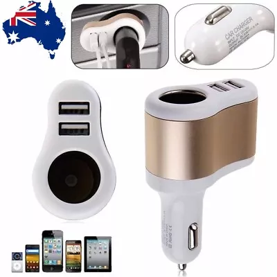 Hot 3.1A Dual USB Power Adapter Outlet Car Cigarette Lighter Socket Splitter  • $6.98