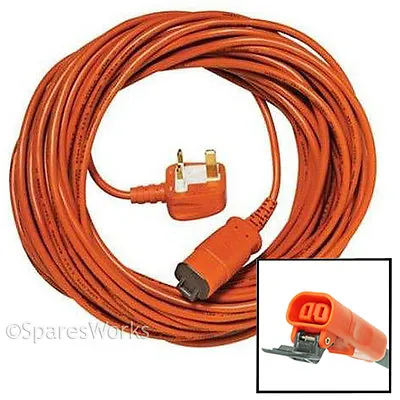 15m 15 Metre Mains Power Cable & Plug For Flymo Chevron 34VC 37C Lawnmower • £16.59