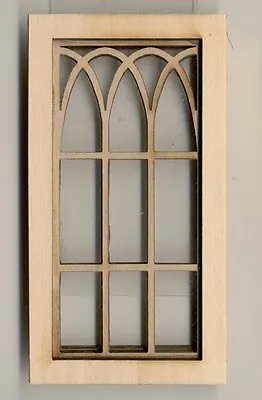 Window - Gothic Arch - 2117 Wooden Dollhouse Miniature 1:12 Scale USA Made • $9.80