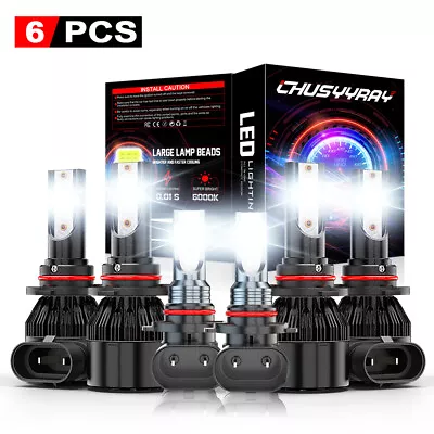 For Chevy Silverado 1500 2500 HD 03-06 Combo LED Headlight Hi-Lo Fog Light Bulbs • $29.99