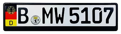 German License Plate With Coat Of Arms Eagle + Flag For BMW Mercedes VW Audi • $49.99