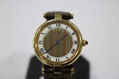 Cartier Gold Plated Vermeil Must De Vendome Quartz Dinner Watch • $2199