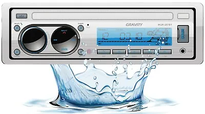 $54.99 • Buy Gravity Marine Boat  Media Player Bluetooth AM FM Receiver W/USB/Android/iPhone