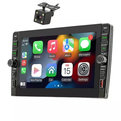 Double 2Din Car Stereo GPS Navigation Radio Player Android 12 WIFI 9in 1+32GB • $113.81