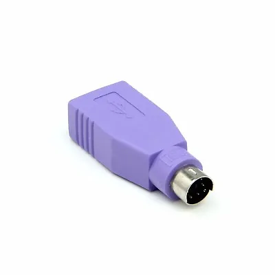 £2.30 • Buy USB PS/2 Male To USB Female Converter Adapter Adaptor For MOUSE & KEYBOARD PS2