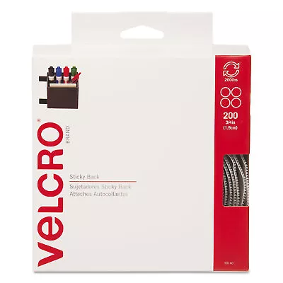 Velcro Sticky-Back Hook And Loop Dot Fasteners Dispenser 3/4 Inch Beige 200/Roll • $17.58