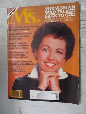 Ms. Magazine November 1981 Elizebeth Janeway Meryl Streep Sonia Johnson Feminism • $18.95