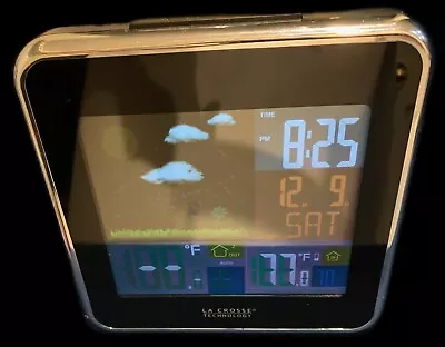 La Crosse Technology 308-146 Wireless Atomic Color Weather Station . Alarm Clock • $15