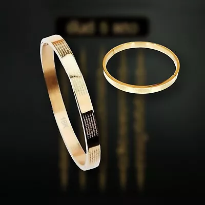 $29.99 • Buy Yant 5 Rows Talisman Bangle Mantra Bracelet 18K Gold Plated Thai Buddha Amulet