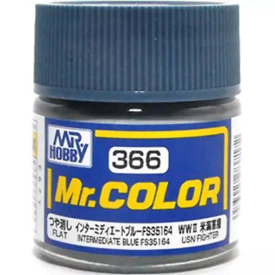 Mr. Hobby Mr. Color Lacquer C366 Flat Intermediate Blue C366 10ml • $2.69