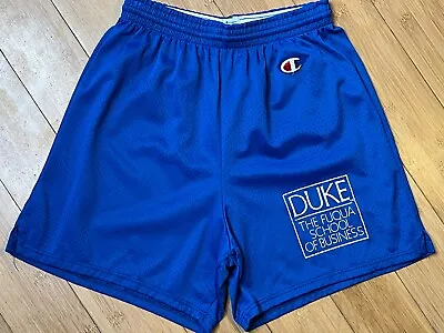 Vintage Men’s Small Champion Duke Blue Devils Fuqua 90’s Mesh Basketball Shorts • $15