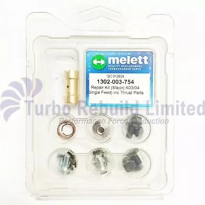 Melett Turbocharger Turbo Repair Rebuild Kit Fit BorgWarner K03 K04 Single Feed  • $53.14