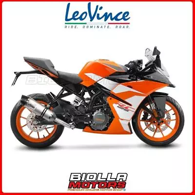 14185e Exhaust Leovince Ktm Rc 125 2020 - Lv One Evo Stainless Steel Euro 4 4t K • $430.39